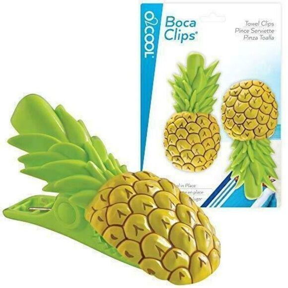 Pineapple O2 COOL Boca Clips Heavy Duty for Towels Beach Chairs Patio Pool NIP - Picture 3 of 7
